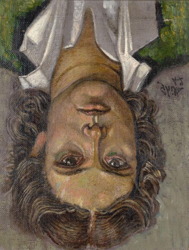 41 Νίκος Χατζηκυριάκος Γκίκας (1906-1994) Πορτραίτο νέας γυναίκας υπογεγραμμένο και χρονολογημένο στο μέσο δεξιά: Ghika / 42 λάδι σε μουσαμά, 22 x