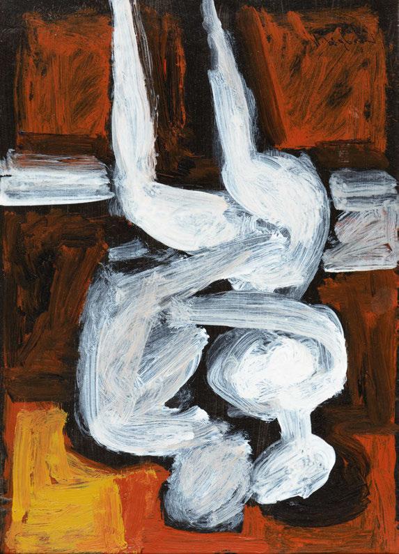 55 Γιάννης Μόραλης (1916-2009) Ερωτικό υπογεγραμμένο και χρονολογημένο κάτω δεξιά: Ι.