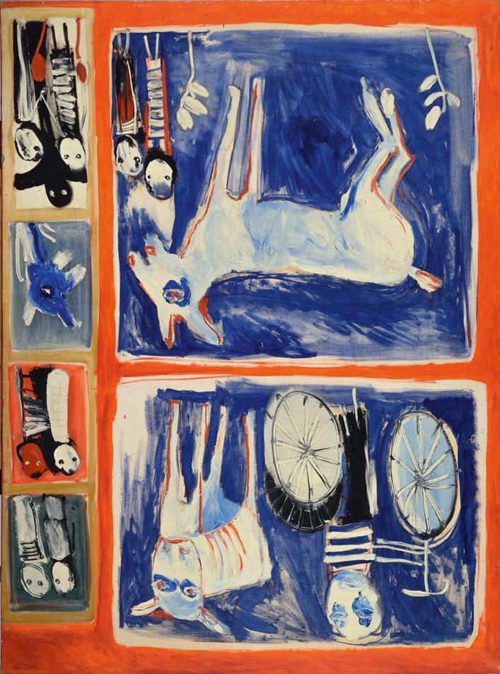 64 Γιάννης Γαΐτης (1923-1984) Χωρίς τίτλο [1966] λάδι σε μουσαμά, 130 x 97 cm. 8.000-12.000 ΕΚΘΕΣΕΙΣ: Αθήνα, Εθν. Πινακοθήκη & Μουσείο Αλ. Σούτζου, Γιάννης Γαΐτης, 1984.