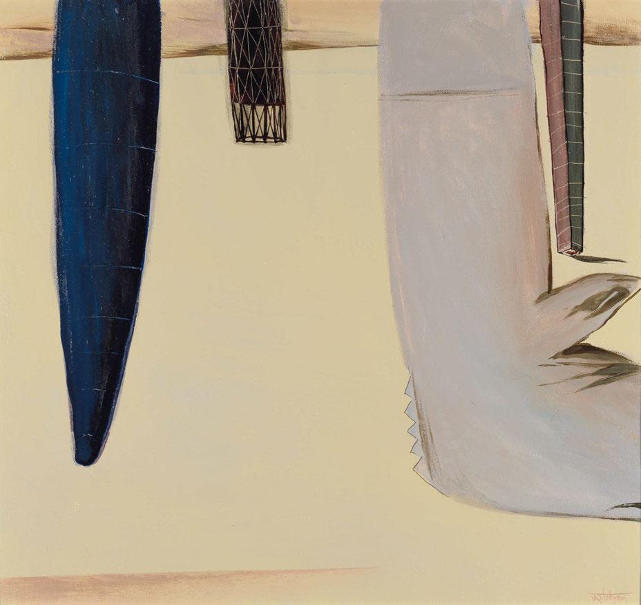 74 Νίκος Στεφάνου (γ. 1933) Χωρίς τίτλο [2001] υπογεγραμμένο πάνω δεξιά: Ν. Στεφάνου λάδι σε μουσαμά, 70 x 75 cm. 3.000-4.