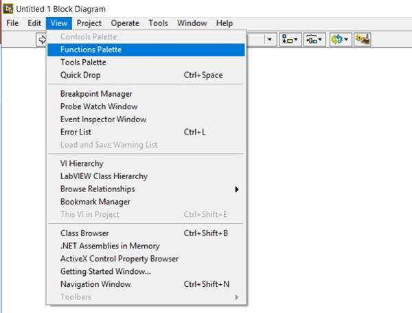 Τα εργαλεία του LabVIEW: Η Παλέτα Λειτουργιών (Functions)