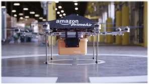Διανομή με τη χρήση μη επανδρωμένων αεροσκαφών: Μελέτη περίπτωσης Amazon Η Amazon κατάφερε να κατασκευάσει μη επανδρωμένα αεροσκάφη τα οποία