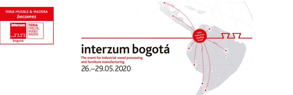 interzum bogotá 2020 Διεθνής Έκθεση Κατασκευής Επίπλων και Επεξεργασίας ξύλου 26.-29.05.