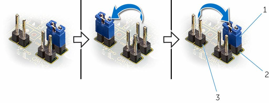 Διαδικασία 1 Στην πλακέτα συστήματος εντοπίστε τον βραχυκυκλωτήρα επαναφοράς του CMOS (CMCL R2).