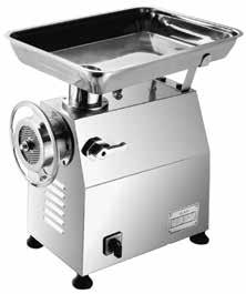 Παραγωγή 300κιλά/ώρα. Ισχύς: 2.200watt/380volt. Διαστάσεις: 54x35x56cm Βάρος 43 κιλά.