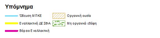 Σημειώνεται ότι η νότια εναλλακτική δεν φαίνεται σε αυτόν τον χάρτη καθώς διέρχεται νοτιότερα.