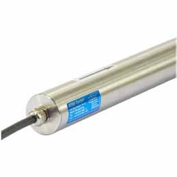 Round Profile Housing with Analog position sensor in a stainless steel pressure tube Protection class IP68/IP69K Underwater applications, permanent pressure-proof up to 15 bar Measurement range 0.