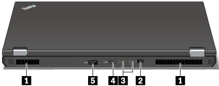 5 Υποδοχή Ethernet Μέσω της υποδοχής Ethernet, μπορείτε να συνδέσετε τον υπολογιστή σε ένα τοπικό δίκτυο (LAN).