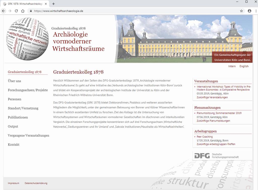 DFG-GRK 1878 Archäologie vormoderner Wirtschaftsräume der