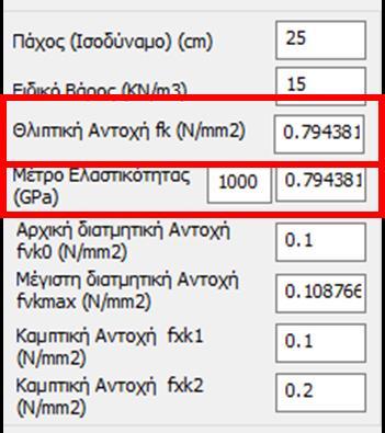 Η επιλογή αυτή λαμβάνεται υπόψη μόνο στις τοιχοπληρώσεις σύμφωνα με τον ΚΑΝ.ΕΠΕ.