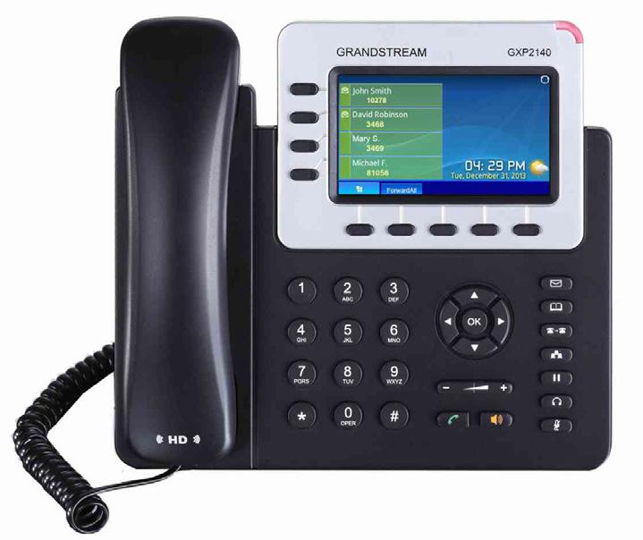 VOIP ΤΗΛΕΦΩΝΙΚΕΣ ΣΥΣΚΕΥΕΣ 38 Grandstream GXP1625 Οθόνη LCD 132 x 48 με οπίσθιο φωτισμό