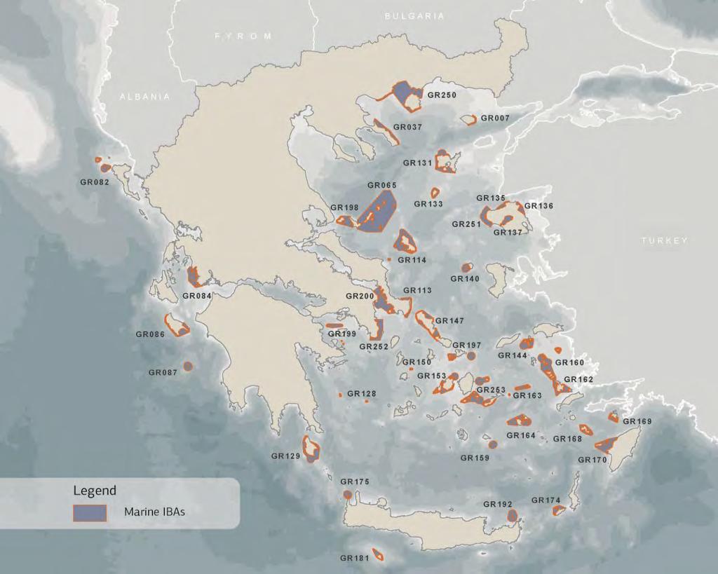 και καθορισμός Θαλάσσιων ΙΒΑ 41 Θαλάσσιες ΙΒΑ
