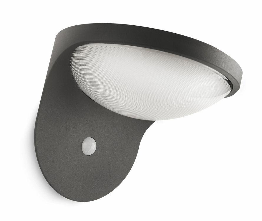 PHILIPS mygarden Φωτιστικό τοίχου Dusk ανθρακί LED Μετατρέψτε το φως του ήλιου σε φωτισμό LED Αιχμαλωτίστε την ενέργεια του ήλιου με το επιτοίχιο