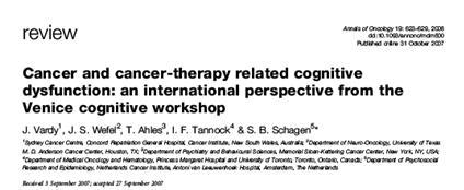 Chemobrain Εμφανίζεται κυρίως μετά από ΧΜΘ για Ca μαστού, πνεύμονα, προστάτη, και ωοθηκών Η δημοσιευμένη εμπειρία δείχνει: 50-75% των ασθενών αναφέρουν (self-report) κάποιου βαθμού νοητική έκπτωση