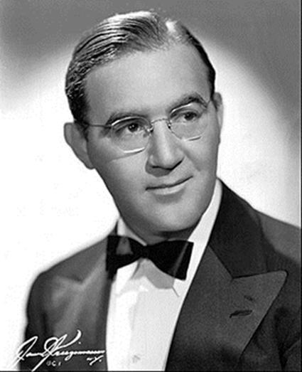 BENNY GOODMAN Ο Μπέντζαμιν (Μπένι) Ντέιβιντ Γκούντμαν (Benjamin Benny David Goodman, Σικάγο 30 Μαΐου 1909 Νέα Υόρκη 13 Ιουνίου1986) ήταν Αμερικανός κλαρινετίστας και διευθυντής ορχήστρας (μπάντας)