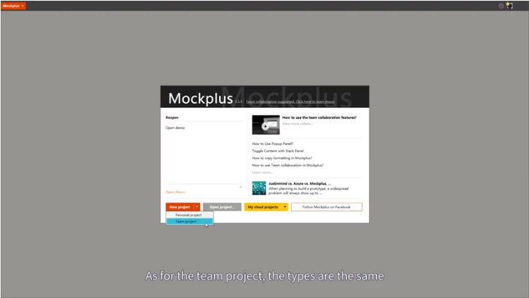 Collaboration I 12 Νew project --> Personal project --> Team project - Cloud
