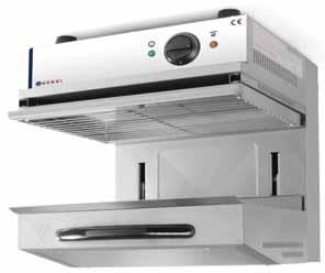 : 1 409,00 Συμμορφώνεται με το πρότυπο ΙΡΧ4. Ιδανική για ψήσιμο ή ζέσταμα πιάτων ή sandwiches. Θερμοστάτης συνεχώς ρυθμιζόμενος από 50-300 C. Ηλεκτρική αντίσταση στην οροφή.