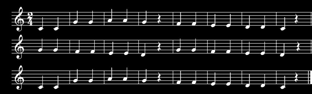 Στη μουσική όταν ένα έργο έχει τέτοια μορφή ονομάζεται θέμα και παραλλαγές και συμβολίζεται Α, Α1, Α2 κτλ.