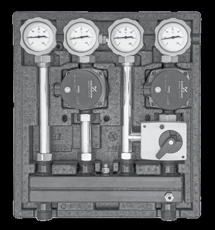 ΘΕΡΜΟΣΤΑΤΙΚΕΣ Συμπαγή συγκροτήματα ΚΕΦΑΛΕΣ αντλιών / Thermostatic Compact pump Radiator groups - Heads Kombimix Interfaces Κατάλληλα για συστήματα θέρμανσης με (MK) ή χωρίς (UK) ανάμιξη, με Οι υψηλής