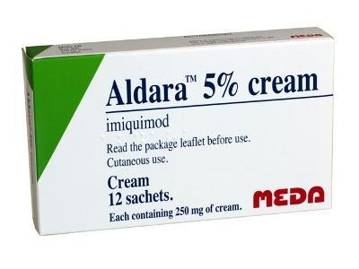 ιμικιμόδη ALDARA, QUIMODIA: 5% ιμικιμόδη 3/εβδ, για 4 εβδ Όχι μάτια, χείλη,