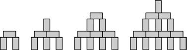 Πόσο ψηλά είναι ένας πύργος που είναι χτισμένος με τον ίδιο τρόπο με 28 τούβλα; (A) 9cm (B) 11cm (C) 12cm (D) 14cm (E) 17cm 18.