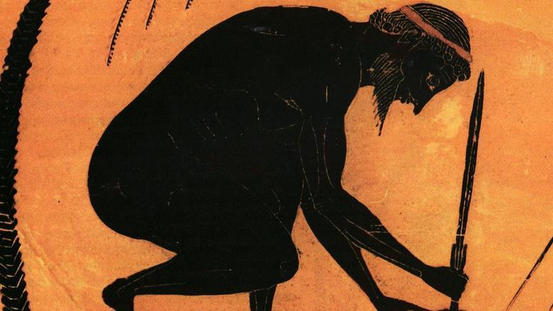Αποσπάσματα του μονολόγου του Αίαντα πριν αυτοκτονήσει. «Όλα, μακρύς ο χρόνος κι αναρίθμητος, τ άδηλα φανερώνει, τα φανερά τα κρύβει.