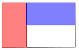 3 point problems (θέματα 3 μονάδων) 1. The flag of Kangoraland is a rectangle which is divided into three smaller equal rectangles as shown.