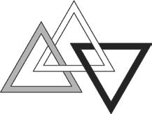 4. Three triangles are linked as shown. Which of the following pictures shows these three triangles linked in the same way?
