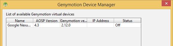 της μορφής: C:\Program Files\Genymobile\Genymotion.