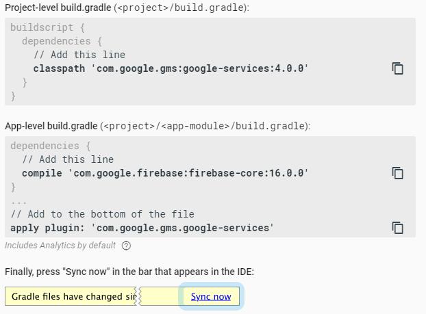 google.firebase:firebase-database:16.0.1' 4.