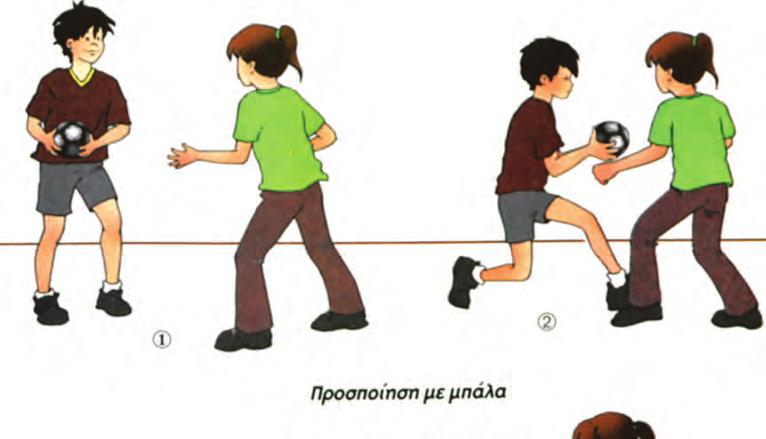 Τι να προσέχετε για την προ σποίηση με μπάλα: - Όπως σε όλες τις προ - σποιή σεις, σημασία έχει να δείξετε ότι πρα γματικά θέλετε να πάτε προς μια