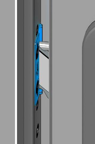 Για το άνοιγμα της πόρτας πιέζεται το πόμολο [3] ή περιστρέφεται το κλειδί [4] μέχρι τέρμα στην κατεύθυνση απασφάλισης.