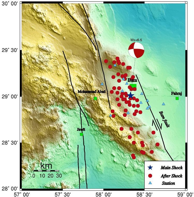 Contrast damage with that in Bam, Iran (M 6.6) >30,000 deaths Why so many deaths, compared to Paso Robles?