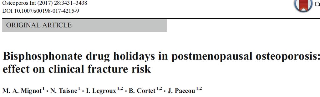 Drug holiday ςτα