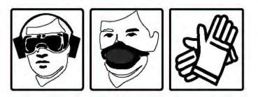 Wearing of protection goggles advised Wearing of protection gloves advised Wearing of sound protection advised Ⅱ.