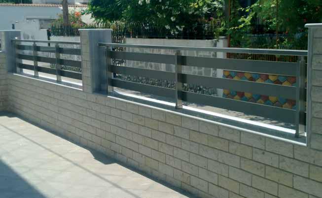 Περιφράξεις κάγκελα αλουμινίου Fence aluminium rails patsalas BR