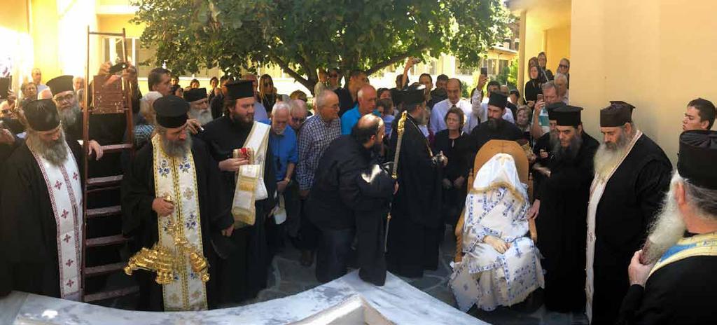 6 Η ΦΩΝΗ τικῶν τέκνων τοῦ διατελέσαντος Ποιμενάρχου τῆς τοπικῆς Μητροπόλεως, ὡς καὶ οἱ ἐκδηλώσεις σεβασμοῦ καὶ ἀγάπης, ἀπεδείκνυαν ἔκδηλα τὸ πνευματικὸ μέγεθος τοῦ μακαριστοῦ Ἀρχιερέως.