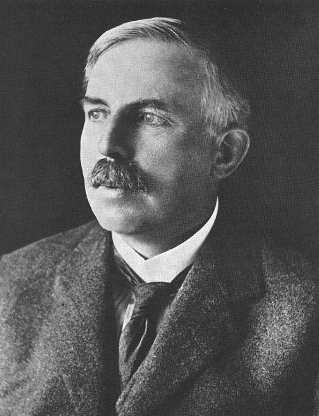 σωματιδίων άλφα πάνω σε χρυσόχαρτο (1906) Ernest Rutherford