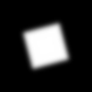 Σχήμα 7: Το άσπρο τετράγωνο μετά το θόλωμα square.png. >>> imageio.imwrite('edges.png', np.uint8(edges*255)) Το αποτέλεσμα είναι στο Σχήμα 8. Σχήμα 8: Εύρεση ακμών edges.png. 9.