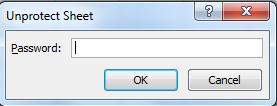 Τρόπος 2: 1. File 2. Info 3. Από το βελάκι Protect Workbook επιλέγουμε Prodect Current Sheet 4. Ακολουθούμε τα βήματα 5-9 3.2 Κατάργηση Φύλλου Εργασίας Με Κωδικό Πρόσβασης 1. Καρτέλα 2.
