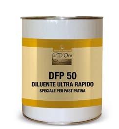 DFP 50 Ταχυστέγνωτο διαλυτικό για την αραίωση όλης της σειρά ταχυστέγνωτης πατίνας. Να χρησιμοποιείται στη σωστή αναλογία. CDO50DFP.