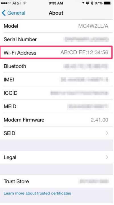 4. Wi-Fi ΔΙΕΥΘΥΝΣΗ (MAC) Τηλέφωνα επικοινωνίας