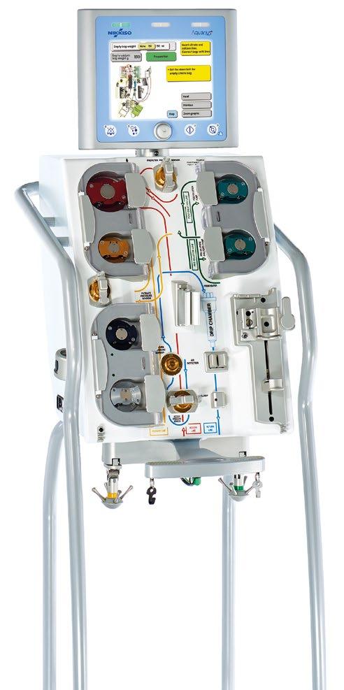 Aquarius TM System with RCA Enabling precision CRRT Εξατομικευμένη Θεραπεία Αντιπηκτική αγωγή με κιτρικό ή/και ηπαρίνη με ένα σετ γραμμών Αυτόματη προσαρμογή δόσης κιτρικού Σετ γραμμών με μεγάλη