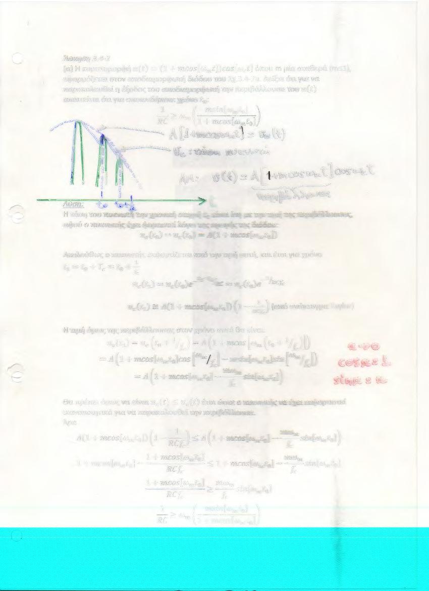 - ------ --~.-... ~.-- - -- - - - ~~ 'AC1Kf1C1'1 3.4-2 (a) H Kuµawµopcf>~ u(t) = (1 + mcos[wmt])cos[wct] orcou m µta crra8epci (m'.51), Ecf>apµo~ETaL crrov arco6taµopcf>wt~ OlOOOU lou rx.3.4-2a.