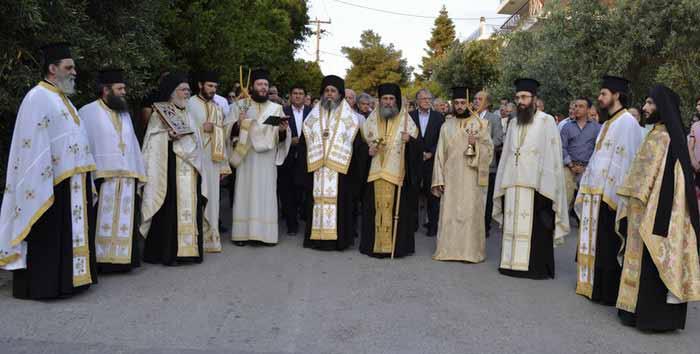 Γκορυτσᾶ στὸν Ἀσπρόπυργο Ἀττικῆς. Προεξῆρχε ὁ οἰκεῖος Ἱεράρχης Σεβ. Μητροπολίτης Ἀττικῆς καὶ Βοιωτίας κ.