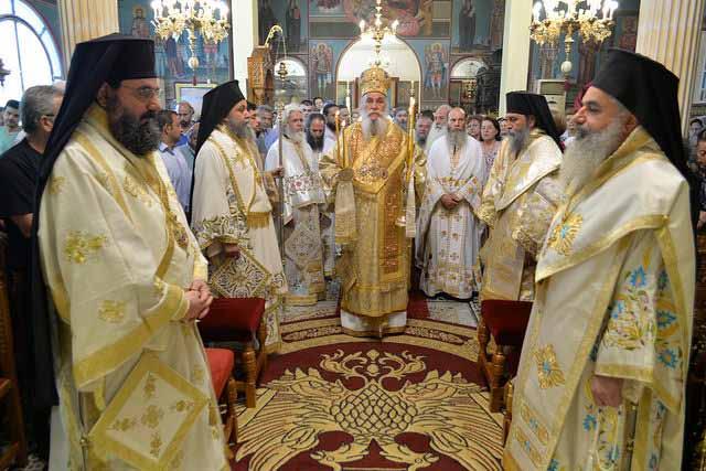 ΤΗΣ ΟΡΘΟΔΟΞΙΑΣ Στὸν Ἱερὸ Ναὸ Ἁγίας Τριάδος στὸ Βαθυχώρι Κυργίων Δράμας, τὴν ἑόρτια Λειτουργία τέλεσε ὁ Σεβ. Μητροπολίτης Φιλίππων καὶ Μαρωνείας κ.