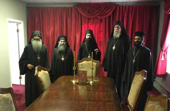 Ἡ Συνεδρίασις τῆς Ἱερᾶς Ἐπαρχιακῆς Συνόδου Ἀμερικῆς τῆς Ἐκκλησίας Γ.Ο.Χ. Ἑλλάδος, ὑπὸ τὴν Προεδρία τοῦ Σεβασμ. Μητροπολίτου Ἀμερικῆς κ.