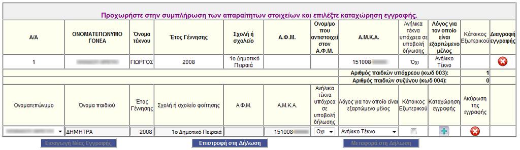 Προςοχι! Πλεσ οι φαρμακευτικζσ δαπάνεσ καταχωροφνται ακροιςτικά επιλζγοντασ τθν αντίςτοιχθ ζνδειξθ και δεν απαιτείται θ ςυμπλιρωςθ Α.Φ.Μ. φορζα.