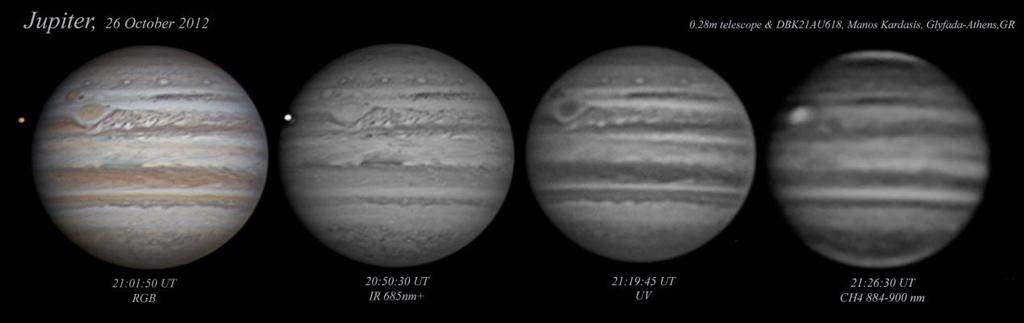 ESA/VLT, Pic du Midi και άλλα). Ερασιτέχνες για δεκαετίες παρέχουν παρατηρήσεις (σχέδια, φωτογραφίες σε φίλμ, CCD εικόνες) και αναφορές για φαινόμενα του Δία και του Κρόνου.