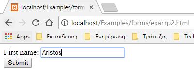 Άςκθςθ 4 Να γράψετε ζνα αρχείο html με το οποίο να εμφανίηετε τθν φόρμα τθσ